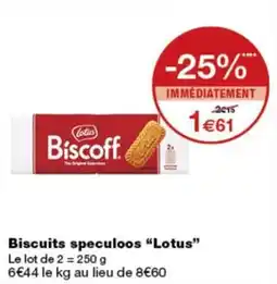 Monop' Lotus Biscoff offre