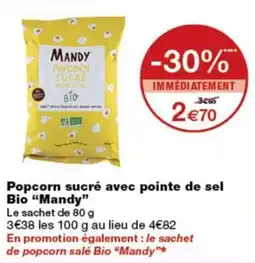 Monop' Mandy Popcorn Sucré offre