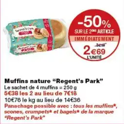 Monop' Regent's Park Muffins nature offre