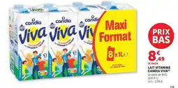 Super U Candia - lait vitamine viva offre