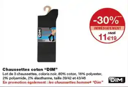 Monop' DIM Chaussettes coton offre