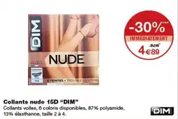 Monop' DIM Collants nude 15D offre