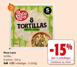 Colruyt Poco Loco tortillas offre