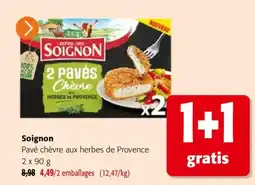 Colruyt Soignon Pavé chèvre aux herbes de Provence offre