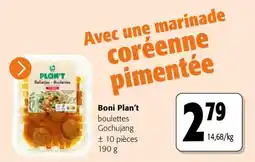 Colruyt Boni Plan't boulettes Gochujang offre