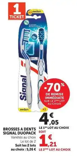 Super U Signal - brosses a dents duopack offre