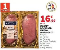 Super U Maison montfort - magret de canard offre