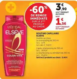 Super U L'oréal - routine capillaire elseve offre