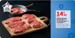 Super U Viande bovine faux filet ou rustelae offre