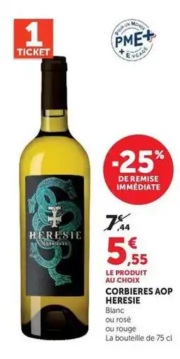Super U Heresie - corbieres aop offre