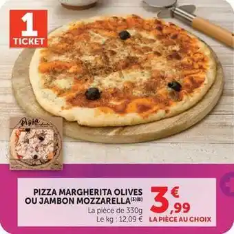 U Express Pizza margherita olives offre