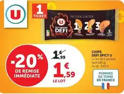 U Express U - chips defi spicy offre