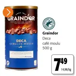 Colruyt Graindor Deca café moulu offre