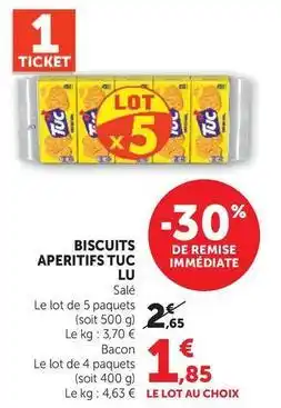 U Express Tuc - biscuits aperitifs lu offre