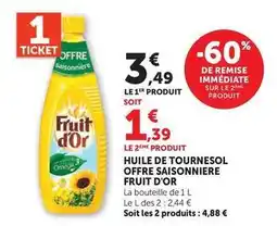 U Express Fruit d´or - huile de tournesol offre saisonniere offre