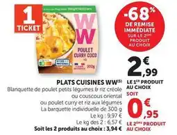 U Express Ww - plats cuisines offre