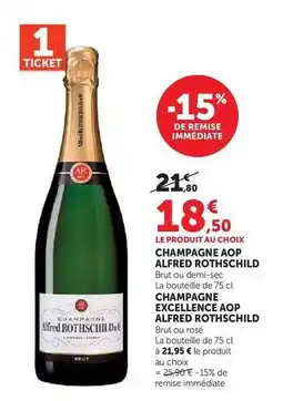 Super U Alfred rothschild - champagne excellence aop offre