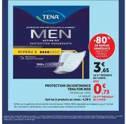 Super U Tena - protection incontinence for men offre