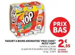 U Express Yop - yaourt a boire aromatise prix choc petit offre