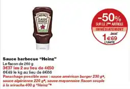 Monop' Heinz Sauce barbecue offre