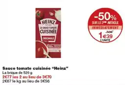 Monop' Heinz Sauce tomate cuisinée offre