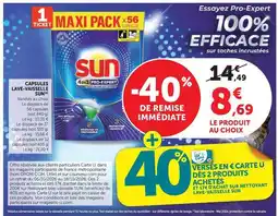 U Express Sun - capsules lave-vaisselle offre
