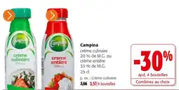 Colruyt Campina crème culinaire offre