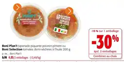 Colruyt Boni Plan't tapenade piquante poivron-piment offre