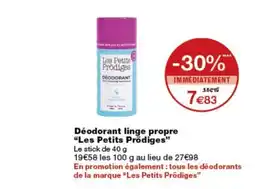 Monop' Les Petits Prôdiges Déodorant linge propre offre