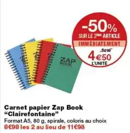 Monop' Clairefontaine Zap Book offre
