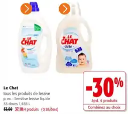 Colruyt Le Chat tous les produits de lessive offre