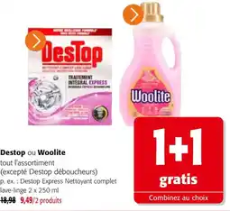 Colruyt Destop Woolite offre