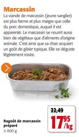 Colruyt Ragoût de marcassin préparé offre