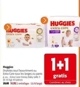 Colruyt Huggies DryNites Extra Care offre