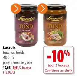 Colruyt Lacroix tous les fonds offre