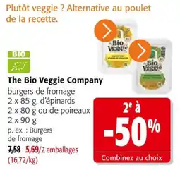 Colruyt The Bio Veggie Company burgers de fromage offre