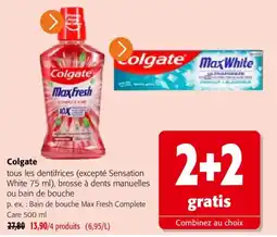 Colruyt Colgate dentifrice offre
