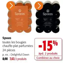 Colruyt Spaas toutes les bougies chauffe-plat parfumées offre