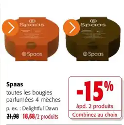 Colruyt Spaas bougies parfumées 4 mèches offre