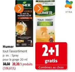 Colruyt Humer Spray pour la gorge 20 ml offre