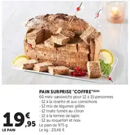 Super U PAIN SURPRISE "COFFRE" offre