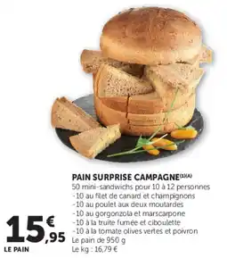 Super U PAIN SURPRISE CAMPAGNE offre