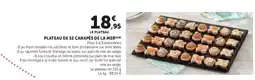 Super U PLATEAU DE 32 CANAPÉS DE LA MER offre