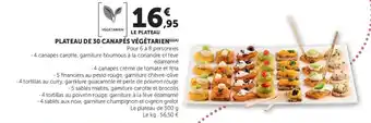 Plateau de 30 canapés végétarien