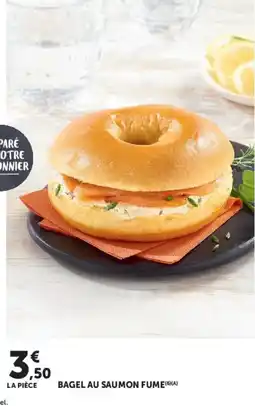 Super U BAGEL AU SAUMON FUME offre