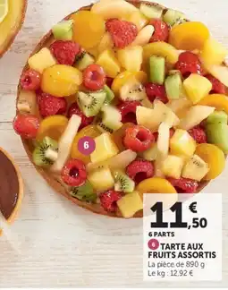 Super U TARTE AUX FRUITS ASSORTIS offre