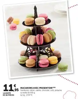 Super U Macarons avec presentoir offre