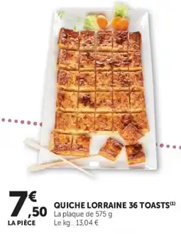 Super U QUICHE LORRAINE offre