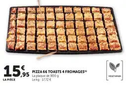 Super U PIZZA 66 TOASTS 4 FROMAGES offre