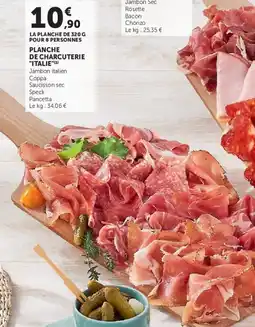 Super U Planche de charcuterie italie offre